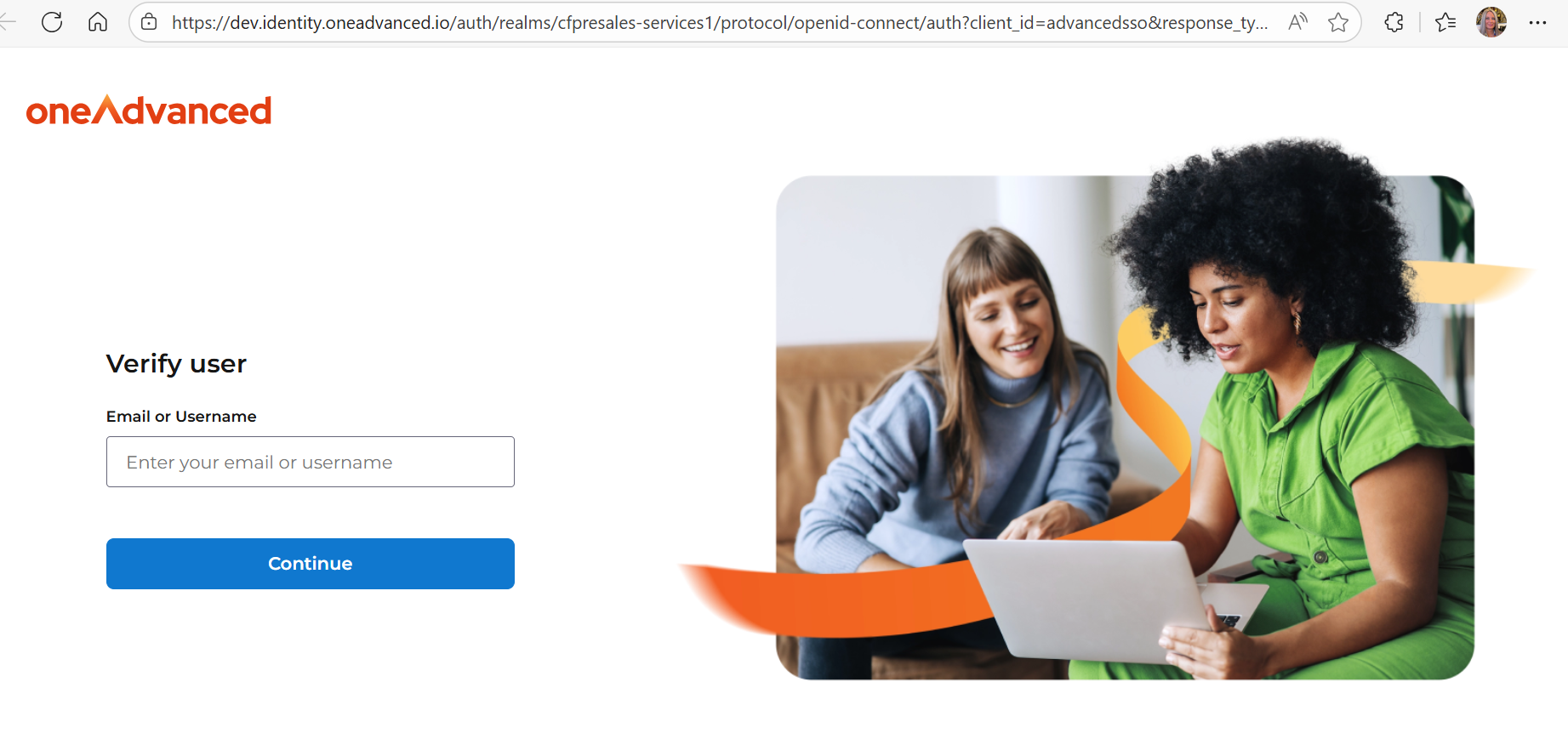 A person and person looking at a computer AI-generated content may be incorrect.